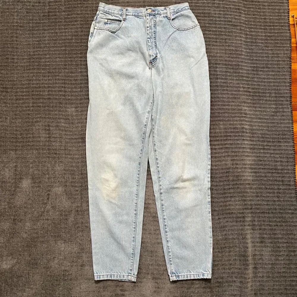 80's Gitano Jeans Women's 14 tall Mom Jeans High Rise 90's 90210 style Light